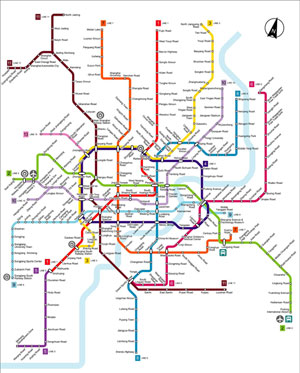 Shanghai Metro Map, Shanghai Subway Map